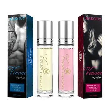 4шт 10 мл Интимен партньор Еротичен парфюм с аромат на феромоните, стимулиране на флирт парфюми за мъже и жени, устойчиви