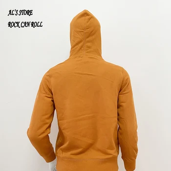 AL6169 RockCanRoll Супер качествен тежък дебел пуловер с дълъг ръкав, мъжки удобна гъвкава hoody от памук, с тегло 400 г 14,1 oz