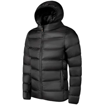Брандираната модерно мъжко зимно яке, палто, с памучна подплата, обикновен мъжки паркове с качулка, размер L-4XL