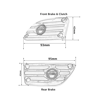 Защита за преден/заден спирачен бачка мотоциклет, маслена помпа на съединителя, защитно покритие за BMW R18 100 години R 18 B /Класически /Трансконтинентални