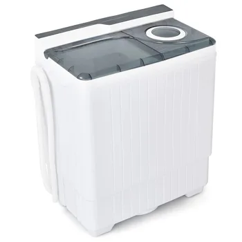 Перална машина с две вани, с тегло 26 килограма, преносима полуавтоматична перална машина, дегидратор, електрическа преносима простор за дрехи, дрехи за вкъщи