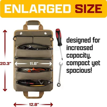 Чанта за роли инструменти Чанта за съхранение на роли инструменти с 3 сменяеми торби и чанта за роли инструменти за електрически мотоциклет, камион