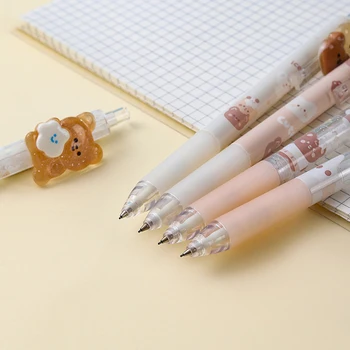 0,5 мм Механични Моливи Kawaii Bear Автоматични Моливи Прес-Дръжки за Деца на Инструмент За Писане Kawaii Канцеларски материали, Ученически Пособия, Офис