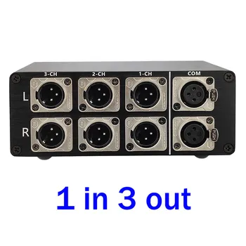 1 вход 3 изход 3 входа 1 изход аудио вход XLR кабел Сигнал Ивица на Избора на Преминаването избор на Schalter Конектор източник XLR избора