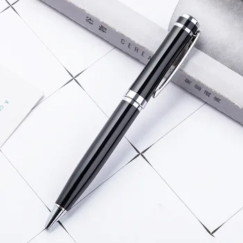10 бр. неутрална маслен метална химикалка писалка в насипно състояние, Ретро бизнес, креативен подарък, въртящата офис канцелярская метална дръжка