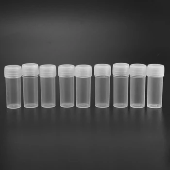 1000 БРОЯ 5 мл в пластмасови бутилки за проби Питейна мини прозрачен калъф за съхранение на бутилки Контейнер за съхранение