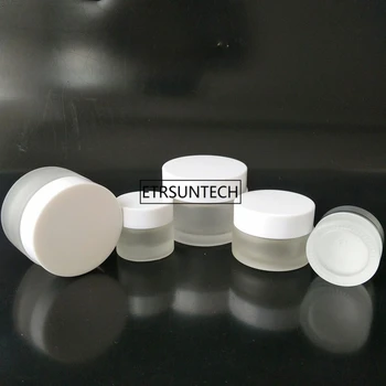 100шт, 5 g, 10 g, 20 g, 30 g, 50 g, Стъклени буркани за крем Козметична опаковка с капак, пластмасови капачки и вътрешна празни малки стъклени буркани F2390