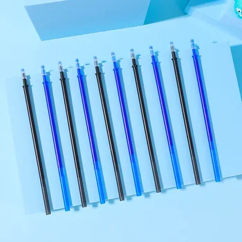 103 бр./лот, комплект за презареждане незаличим гелевой химикалки, 0,5 mm, студентски кристални, синьо-черно, моющийся прът, неутрална смяна на дръжки