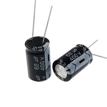 10шт 68 uf 400 В 68MFD 400 W 16*25 mm Алуминиеви електролитни кондензатори бразда
