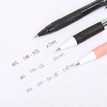 12шт Химикалка химикалка Uni SXN-150 многоцветен химикалка писалка Jetstream притискателния тип 0.38/0.5/0.7 Гладко писане на студентски канцеларски материали