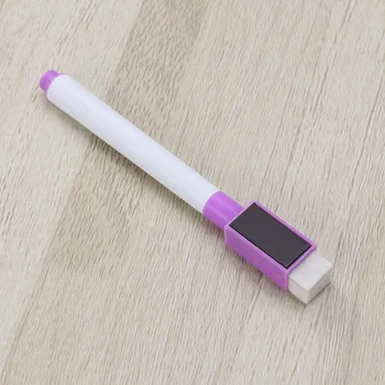 16 бр. магнитна цветна писалка за бяла дъска, черно-бели маркери за дъска, вградена гума, ученически пособия, детски писалка за рисуване (розово,