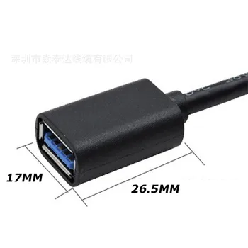 1PCS 30СМ 90 Grad USB 3.0/2.0 на Männlich zu Weiblich Adapter Kabel Winkel Erweiterung Продължавам 5Gbps schnelle Übertragung L
