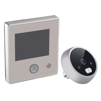 2,8-инчов цветен LCD екран Цифров звънец 120-градусов вратата, шпионка Електронен око, за да видите вратата на камерата Интелигентен звънец