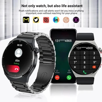 2023 NFC Смарт Часовници Мъжки AMOLED 390*390 HD Екран GT3 Pro Часовници Bluetooth Предизвикателство Локална Музика Мъжки Умни Часовници За Huawei, Xiaomi + Кутия