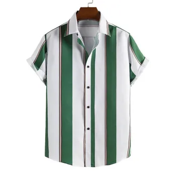 2023, летни мъжки ризи в хавайска ивица, разпродажба на дизайнерски дрехи с къс ръкав, ежедневни блузи с принтом, нова потребителска графика