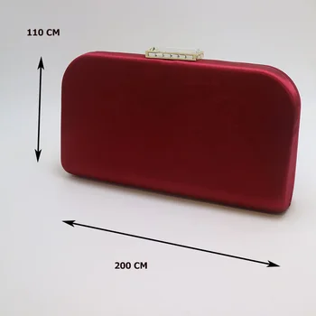 2023 Нови копринени сатен вечерни клатчи и вечерни чанти червено (винен) цвят