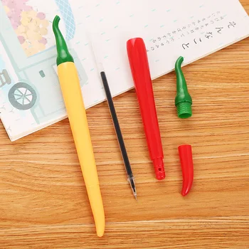 24 бр Креативна която симулира гел писалка сладки мультяшные обучение на канцеларски материали за полагане на канцеларски материали kawaii дръжка escolar материал escolar
