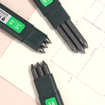 5.6 MM механични, автоматични моливи и струя-графит грифель за моливи, меки средна твърдост 4B 6B 8B грифель за рисуване на скици