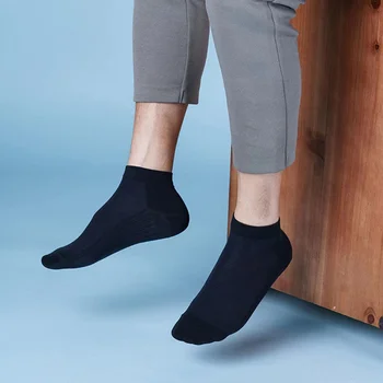 5 двойки диша антибактериални мъжки чорапи Xiaomi Mijia, меки, които предпазват от йони на сребро, антибактериални, четири сезона, високо качество