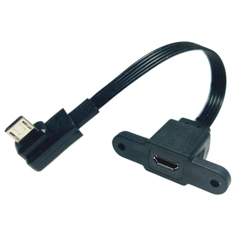 5 СМ 10 СМ 20 СМ 30 СМ 50 СМ Micro USB Конектор USB 2.0 порт Micro USB 2.0 Женски удължителен кабел 30 cm, 50 cm, С Отвор За закрепване на панела С приложените Винтове