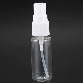 500 опаковки на празни прозрачни пластмасови бутилки за пръскане на малки мъгла с помощта на памучен тампон за почистване от микрофибър, контейнер за еднократна употреба обем 20 мл идеален