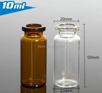 7 МЛ, 8 МЛ, 10 мл, кехлибарена стъклена бутилка, шишенцата за проби, флакони за опаковане на медицинска течност, контейнер за опаковане на етерично масло, 100 бр./лот