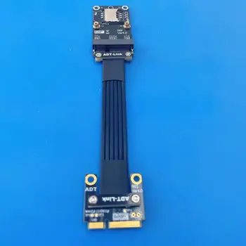 ADT Нова Безжична мрежова карта, Mini-PCIe до ленточному удлинителю Mini-PCIe PCI-E 4.0 3.0 Странично R66SF 4.0 Удължител на дънната платка
