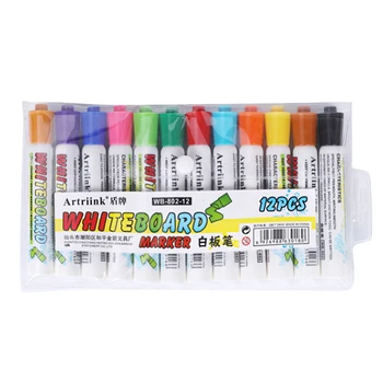 Artriink 4/12 цвят стираемый маркер за бяла дъска, писалка за рисуване, маркери за дъска, канцеларски материали, ученически пособия