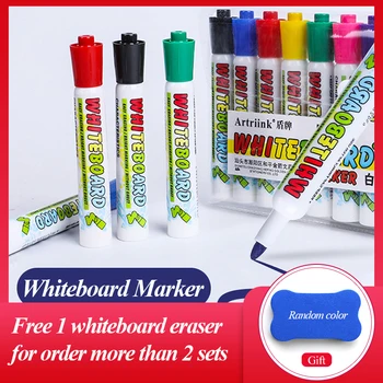 Artriink 4/12 цвят стираемый маркер за бяла дъска, писалка за рисуване, маркери за дъска, канцеларски материали, ученически пособия