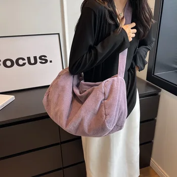 CGCBAG 2023, нова дамска чанта-месинджър голям капацитет, ежедневни вельветовая чанта за пазаруване, модни проста жена дизайнерска чанта-тоут