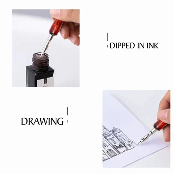 Dainayw 9 накрайници за калиграфия, определени пера за рисуване, мультяшная анимация, скетчинг, художественото рисуване, и картография, аксесоари за декоративен дизайн