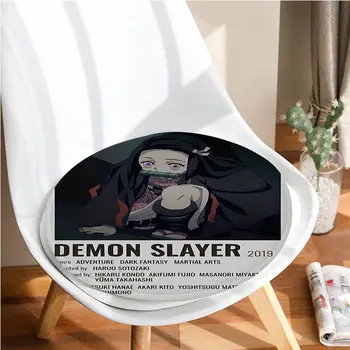 Demon Slayer Европейската плюшен възглавница Домашна възглавница за гърба Мека удобна 50x50 см подложка за седалката на стола