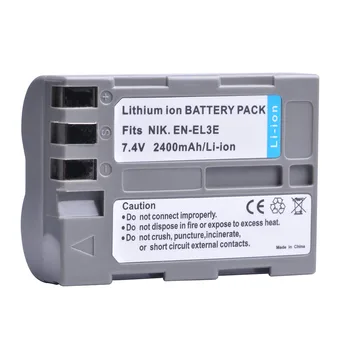 DuraPro 2400 ма батерия EN-EL3E Литиево-йонна Батерия EN-EL3 Помещение Bateria 