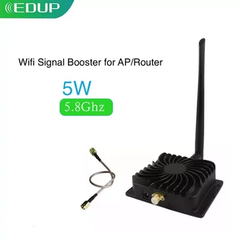 EDUP Wi-Fi интернет широколентов усилвател 5,8 G 5 W Безжичен Wi-Fi ретранслатор, рутер, усилвател на сигнала, антена адаптер 802.11 n