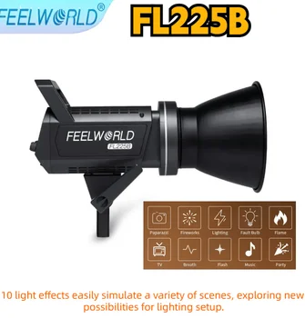 Feelworld FL225B Видео, управляван от приложение Bluetooth, двуцветен точков източник с мощност 225 Вата, дизайн 