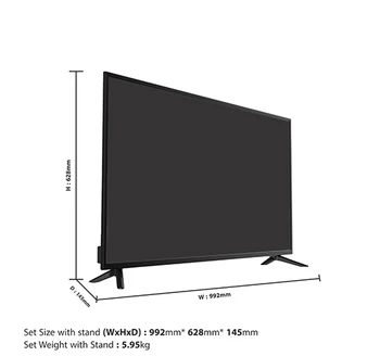 FullHD 50 инча система Android smart led tv OEM евтина фабрична търговия на едро с поддръжка на телевизия сателитен приемник T2