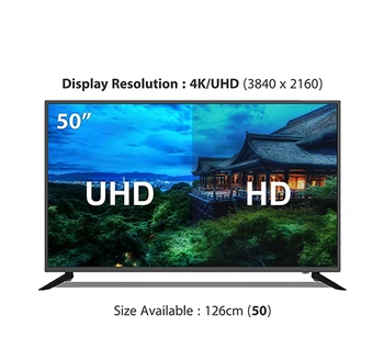 FullHD 50 инча система Android smart led tv OEM евтина фабрична търговия на едро с поддръжка на телевизия сателитен приемник T2