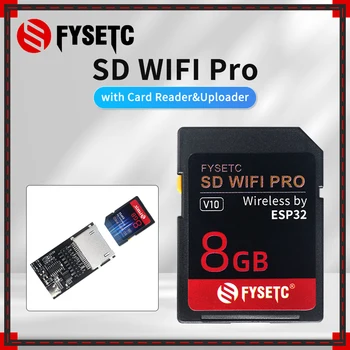 FYSETC SD WIFI PRO с модул, четец за карти, работещи чрез безжична мрежа на чип ESP32, актуализиране на уеб сървър, четец и за зареждане на части на 3D принтер