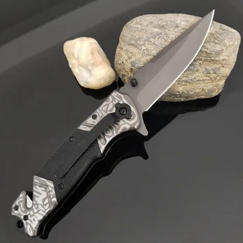 G10 Дръжка открит тактически сгъваем нож Къмпинг самоотбрана Многофункционален джобен военни ножове за оцеляване EDC инструмент