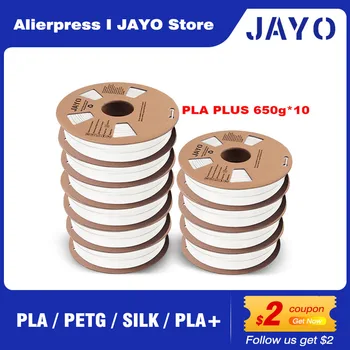 JAYO 10 бр. PLA/PETG/КОПРИНА/PLA +/Дъгова Конци за 3D-принтер 1,75 0,65 мм кг/Ролка Материали за 3D печат за 3D-принтер и 3D-химикалки