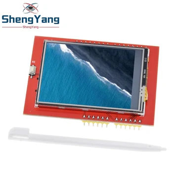LCD модул TZT TFT, 2.4 инчов TFT-LCD екран за платка Arduino UNO R3 и поддръжка на мега 2560 с едно докосване на писеца UNO R3