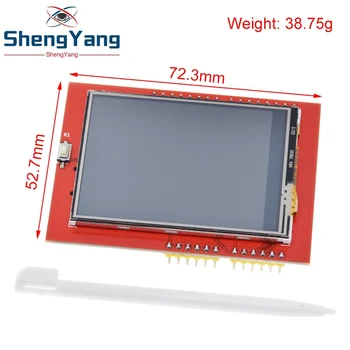 LCD модул TZT TFT, 2.4 инчов TFT-LCD екран за платка Arduino UNO R3 и поддръжка на мега 2560 с едно докосване на писеца UNO R3
