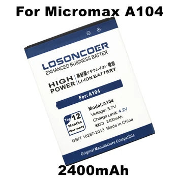 LOSONCOER 2400 ма За батерията, Micromax A104
