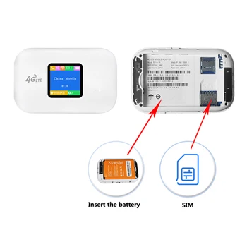Lte 4G Рутер Безжичен Преносим MiFi Модем CAT4 150 Mbps WiFi Рутер С вашата сим-карта за Неограничен Интернет За Мобилни Точки за достъп Wifi