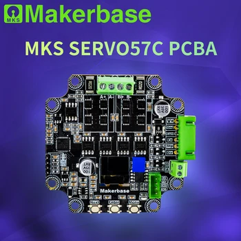 Makerbase MKS SERVO57C PCBA NEMA23 Драйвер за стъпков мотор със затворен контур с CNC 3d принтер за Gen_L FOC тих и ефективен RS485