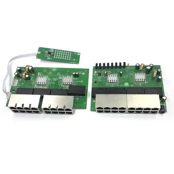 OEM Нов модел 16-port Gigabit switch Тенис на RJ-45 Ethernet Модул комутатор 10/100/1000 Mbps Lan Hub switch16 пристанища otherboard