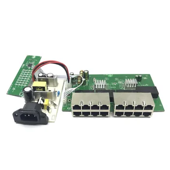 OEM Нов модел 16-port Gigabit switch Тенис на RJ-45 Ethernet Модул комутатор 10/100/1000 Mbps Lan Hub switch16 пристанища otherboard