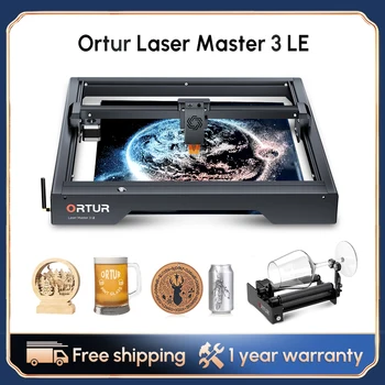 Ortur Laser Master 3 LE 10 W лазерен гравиране машина за рязане с превръщането на ролка по оста Y, нож за diy, преносим Cortadora