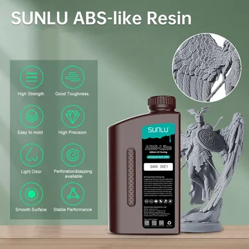 SUNLU ABS-Подобна на Смола, 10 KG UV 405 nm Фотополимерный Течен LCD принтер За принтера Може да Пробиете Преработени Вътрешни Резби Нисък миризма Висока Твърдост
