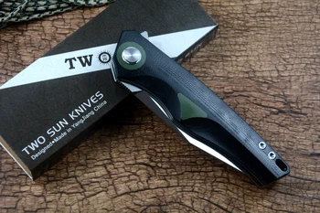 TWOSUN TS503 Сгъваем нож D2 Острието быстроразъемное шарикоподшипниковая миене G10 Дръжка подарък туристически тактически ножове за улици